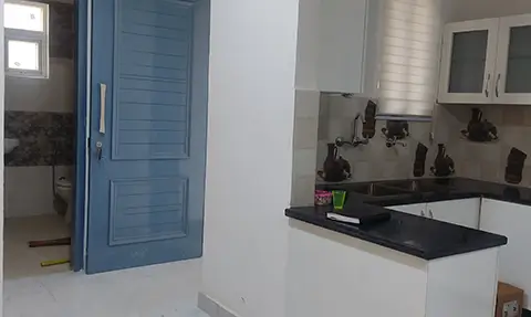 Entrence-Kitchen, Leaf Berry, 3 BHK Furnished Flat, Rs. 35.90 Lacs, 125 Gaj, Sector 127, Adjoining Gillco Velly - Kharar, Mohali