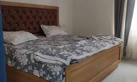 Bedroom-1, Leaf Berry, 3 BHK Furnished Flat, Rs. 35.90 Lacs, 125 Gaj, Sector 127, Adjoining Gillco Velly - Kharar, Mohali