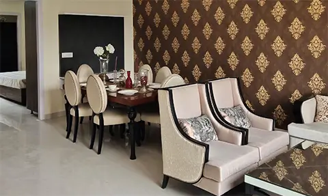 Living Room, Aman Green 1, 2/3 BHK Furnished Flat, Rs. 32.90 Lacs, 100-150 Gaj, Sector 125 - Kharar, Kharar- Chandigarh Highway, NH-21, Kharar, Mohali