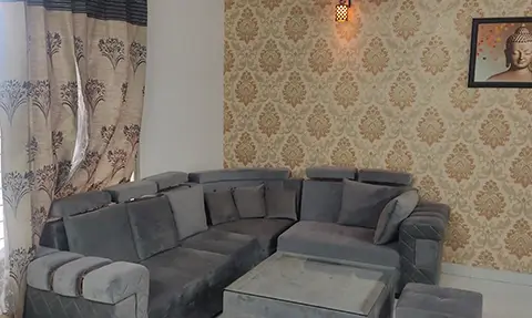 Living-Room-2, Aman Green 2, 2 BHK Furnished Flat, Rs. 29.90 Lacs, 112 Gaj, Landran Road, On Road Project, Kharar, Landran, Mohali