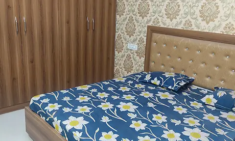 Bedroom-2, Aman Green 2, 2 BHK Furnished Flat, Rs. 29.90 Lacs, 112 Gaj, Landran Road, On Road Project, Kharar, Landran, Mohali