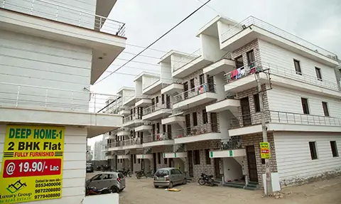 Society, Deep Homes 1, 2 BHK Furnished Flat, Rs. 19.90 Lacs, 80-100 Gaj, Sector 127, Shivalik City, Kharar, Mohali 