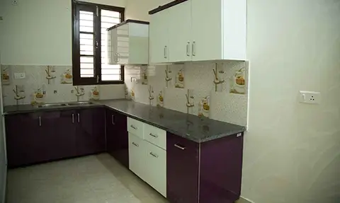 Kitchen, Deep Homes 1, 2 BHK Furnished Flat, Rs. 19.90 Lacs, 80-100 Gaj, Sector 127, Shivalik City, Kharar, Mohali 