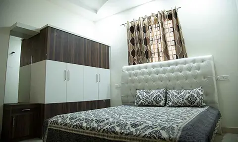 Bedroom-2, Deep Homes 1, 2 BHK Furnished Flat, Rs. 19.90 Lacs, 80-100 Gaj, Sector 127, Shivalik City, Kharar, Mohali 