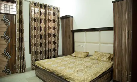 Bedroom, Deep Homes 1, 2 BHK Furnished Flat, Rs. 19.90 Lacs, 80-100 Gaj, Sector 127, Shivalik City, Kharar, Mohali 
